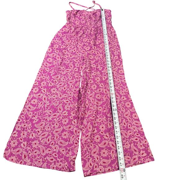 Knox Rose pants romper jumpsuit purple paisley floral boho SMALL - Picture 6 of 15